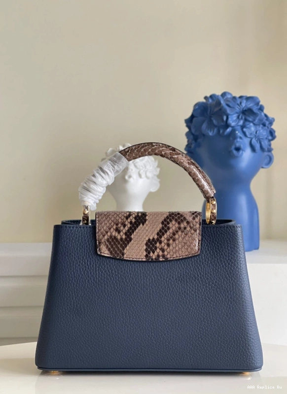 AAA Pruses Bags LOUIS CAPUCINES VUITTON BB 0822